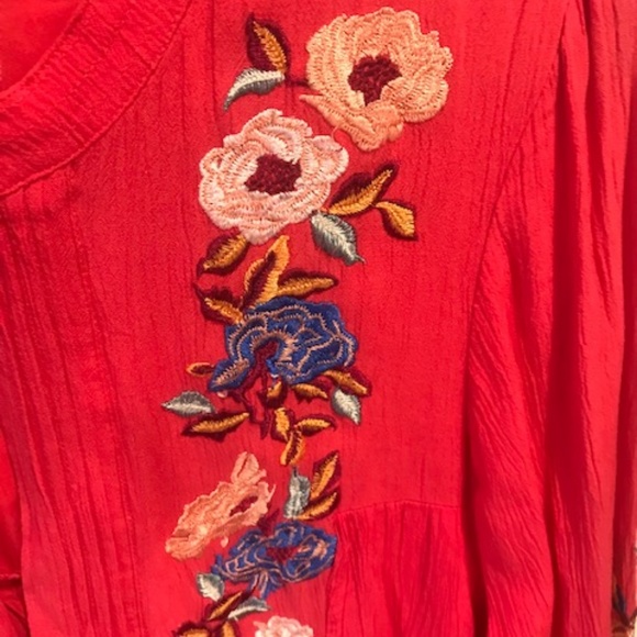 Free People Mia Gauze Embroidered Mini Dress - Picture 3 of 7